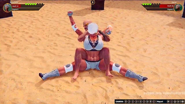 Broadzilla VS Aaron (Naked Fighter 3D)