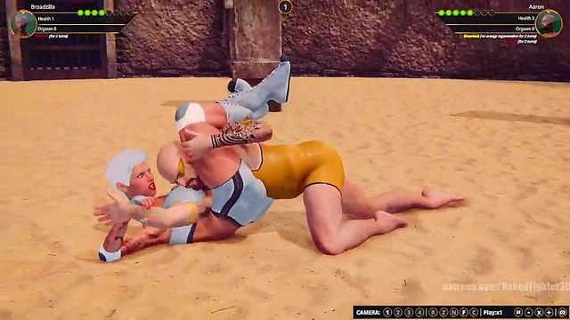 Broadzilla VS Aaron (Naked Fighter 3D)