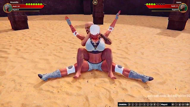 Broadzilla VS Aaron (Naked Fighter 3D)