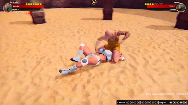 Broadzilla VS Aaron (Naked Fighter 3D)