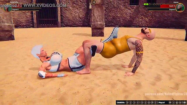 Broadzilla VS Aaron (Naked Fighter 3D)