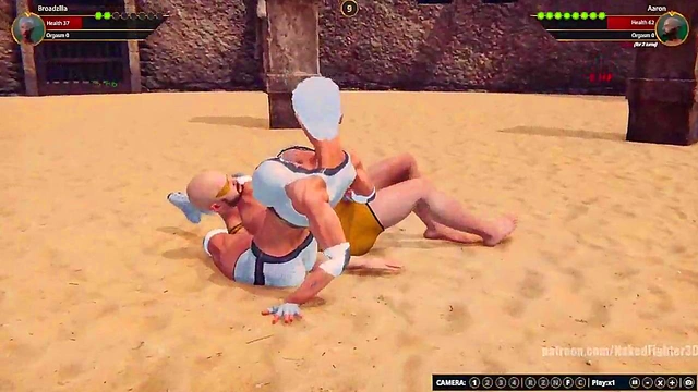 Broadzilla VS Aaron (Naked Fighter 3D)