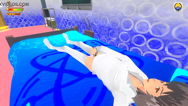 3D Game Femdom University - Giantess uses player as dildo