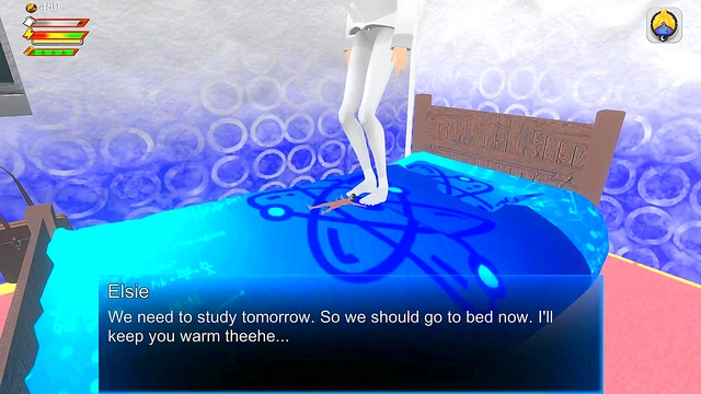 3D Game Femdom University - Giantess uses player as dildo