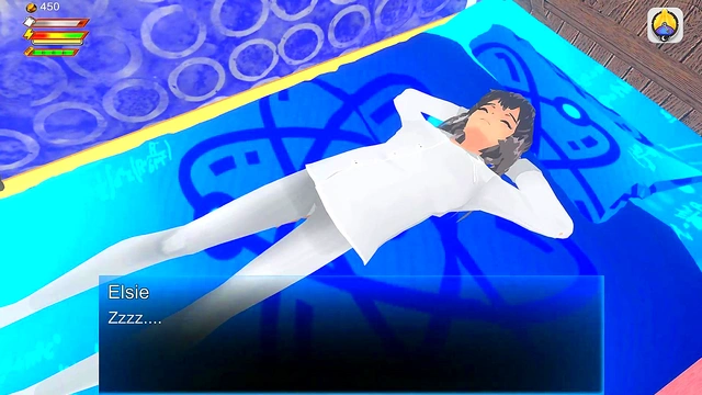 3D Game Femdom University - Giantess uses player as dildo