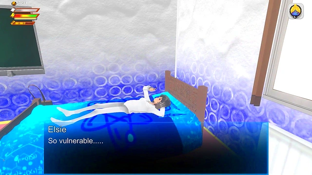 3D Game Femdom University - Giantess uses player as dildo