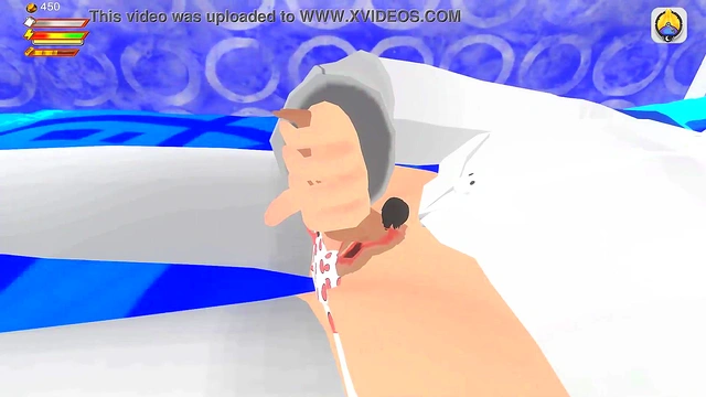 3D Game Femdom University - Giantess uses player as dildo