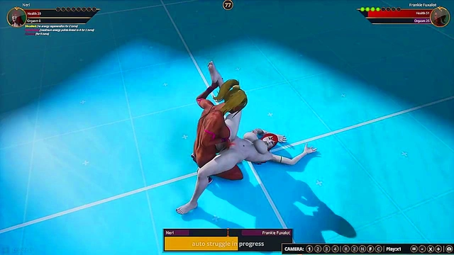 Neri VS Frankie Fuxalot (Naked Fighter 3D)