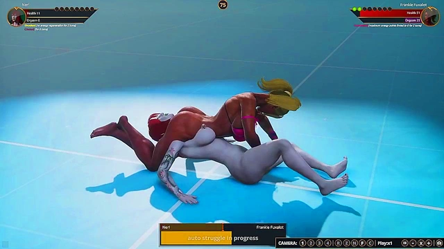 Neri VS Frankie Fuxalot (Naked Fighter 3D)