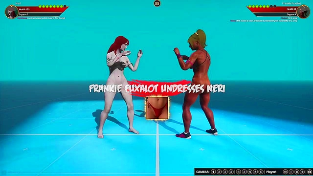 Neri VS Frankie Fuxalot (Naked Fighter 3D)