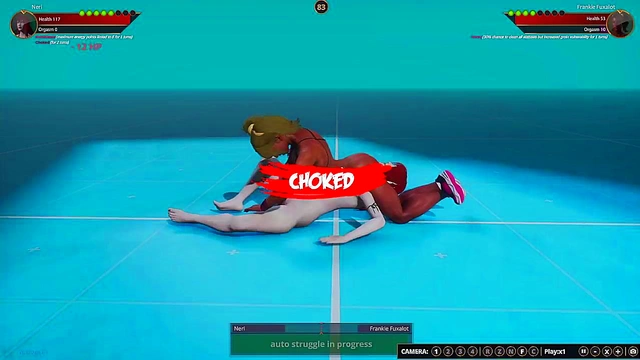 Neri VS Frankie Fuxalot (Naked Fighter 3D)