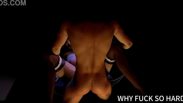 3D big boobs Asian maid naked her huge naturals got fucked by her master