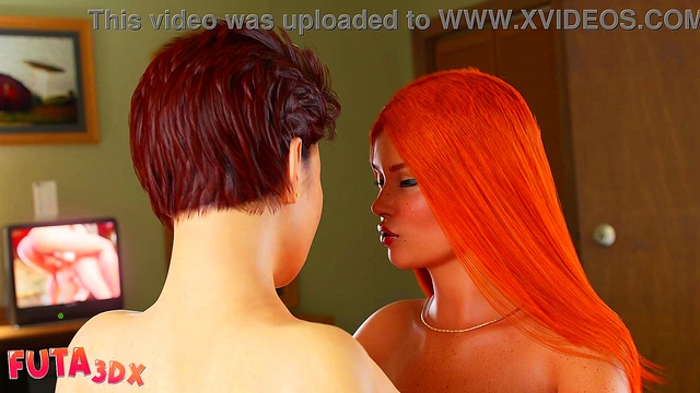 Futa3d X - BIG DICKED FUTA ALIENS Fucking Hot Brunette And Redhead