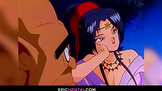 Wild lesbian hentai triangle