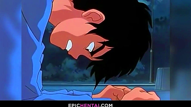 Wild lesbian hentai triangle