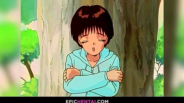 Wild lesbian hentai triangle