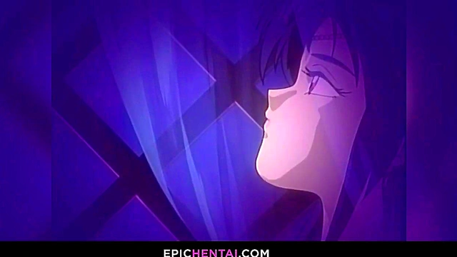 Wild lesbian hentai triangle