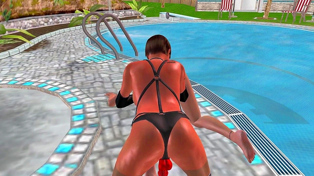 3D Animated Sex Video - Lesbian Girl Fisting in Doggy position