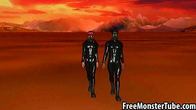 Sexy 3D cartoon redhead babe gets fucked anally-high 1