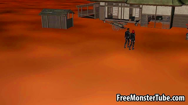 Sexy 3D cartoon redhead babe gets fucked anally-high 1