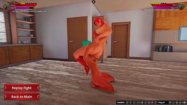 Anita Cok VS Tia (Naked Fighter 3D)