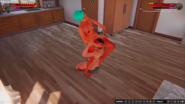 Anita Cok VS Tia (Naked Fighter 3D)