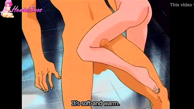 hentai girl seduce guy while bathing