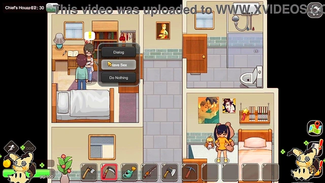 [hentai game] Village Rhapsody Part 3 [Spanish Narrated] Big tits in stable