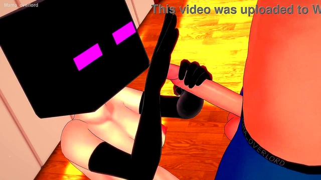 Enderwoman is hot and wears fishnet stockings to fuck (hentai) (minecraft)