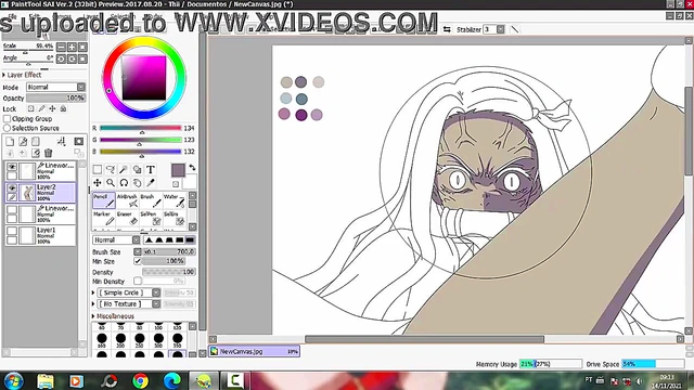 Desenhando Hentai Nezuko Kamado (Kimetsu no Yaiba) - Repost