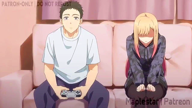 Kitagawa bebe esperma e transa com camisinha hentai