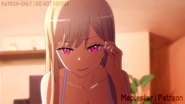 Kitagawa bebe esperma e transa com camisinha hentai