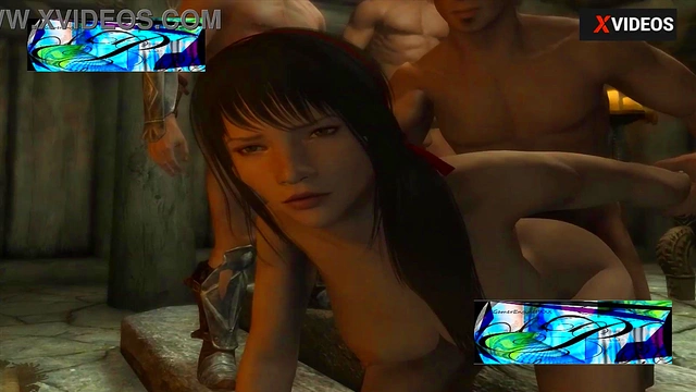 Hentai Syba Brunette Wizard girl 4some