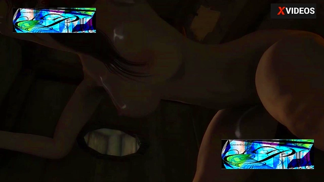 Hentai Syba Brunette Wizard girl 4some