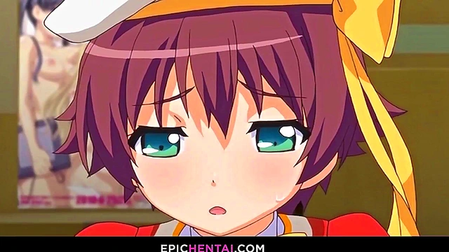 Cute cosplay uniforms on naughty hentai chicks