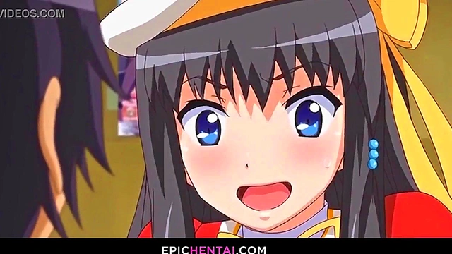 Cute cosplay uniforms on naughty hentai chicks