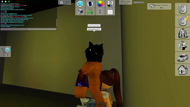 Roblox Hentai - Brookhaven RP PART 1 - Caught a girl