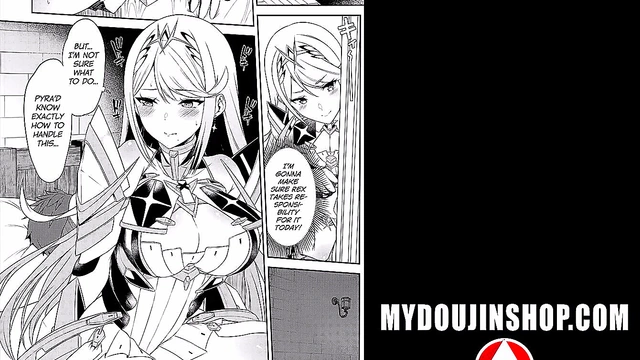 My Doujin Shop - Buxom Video Game Vixens Get Fucked Hard Xenoblade Chronicles 2 Hentai