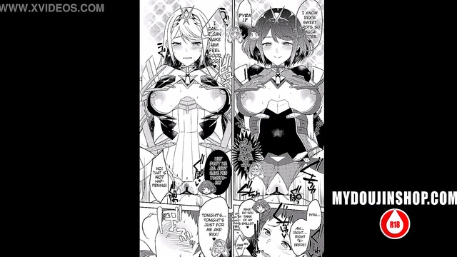 My Doujin Shop - Buxom Video Game Vixens Get Fucked Hard Xenoblade Chronicles 2 Hentai