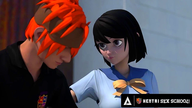 HENTAI SEX UNIVERSITY - Hentai Students Fuck In Public and Lesbian Scissor In Private