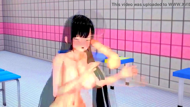 Big titty goth gf fucked hard (Hentai) Koikatsu!