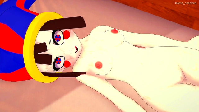 Pomni (digital circus) is only wearing a towel and wants to fuck (hentai version)