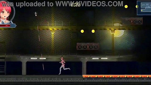 Red haired girl has sex with robot man in Idol run hentai act erotic game