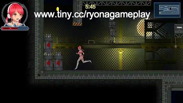 Red haired girl has sex with robot man in Idol run hentai act erotic game