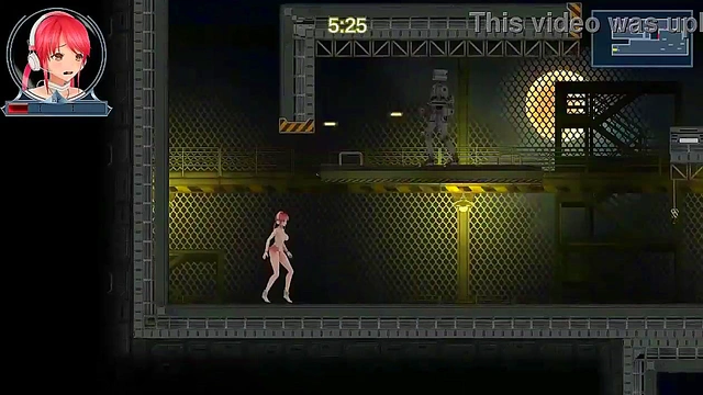 Red haired girl has sex with robot man in Idol run hentai act erotic game