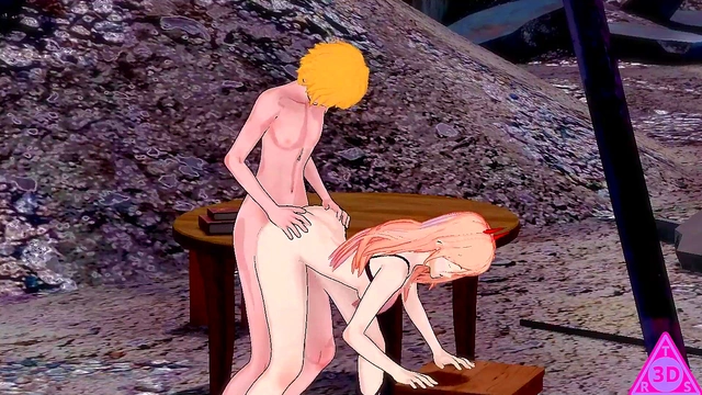 Denji Power Chainsaw Man hentai videos have sex blowjob handjob horny and cumshot