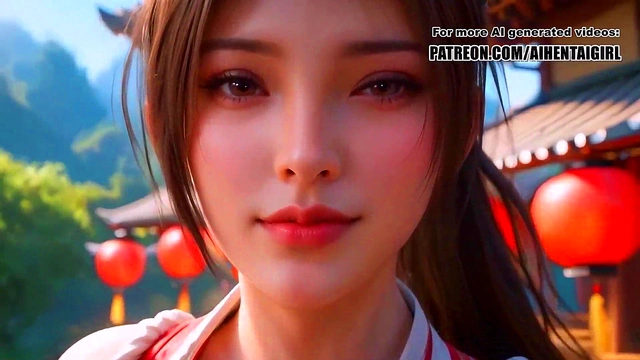 or Alive Mai Shiranui cosplay Camera Kiss Tease'POV Blowjob Bliss'and Facial Smile