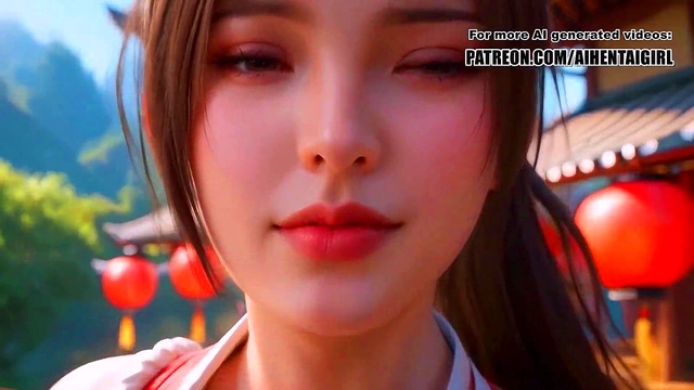 or Alive Mai Shiranui cosplay Camera Kiss Tease'POV Blowjob Bliss'and Facial Smile