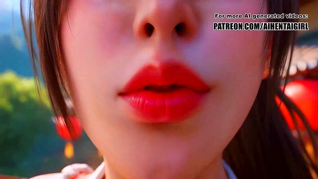 or Alive Mai Shiranui cosplay Camera Kiss Tease'POV Blowjob Bliss'and Facial Smile