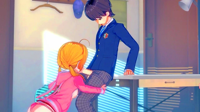 Hentai girl can't stop sucking dick